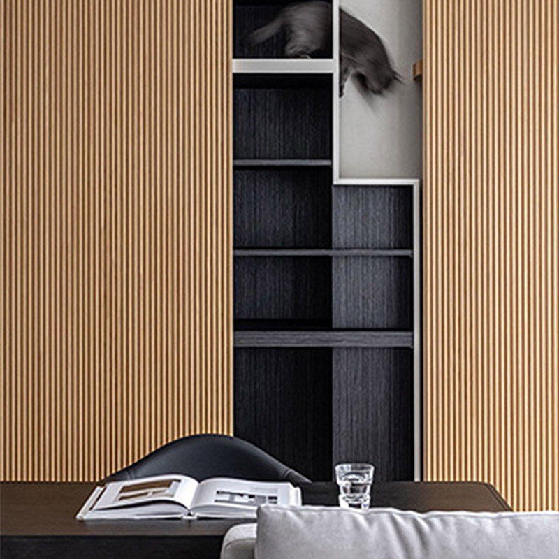 159*12 мм рифленые сплошные стеновые панели под дерево