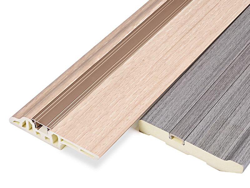 75*15 мм ПВХ ягненок язык скрытый плинтус для ногтей