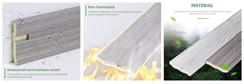 75*15 мм ПВХ скрытый гвоздь Твердый плинтус