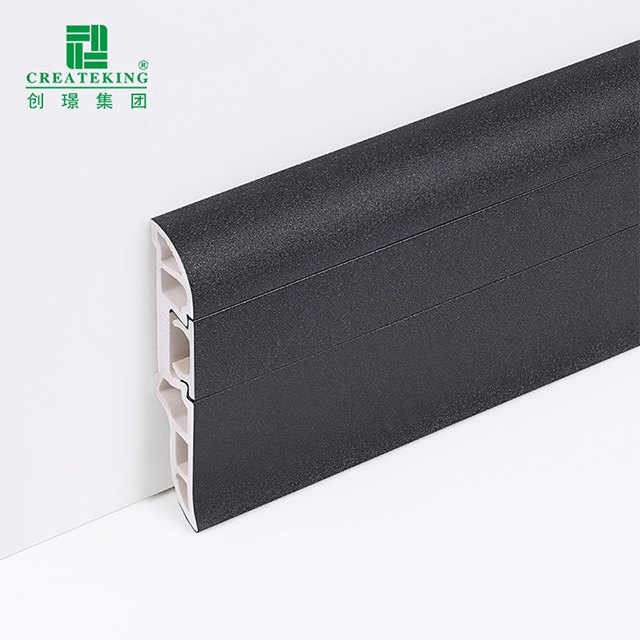 Плинтус для скрытых гвоздей из ПВХ 50*12 мм