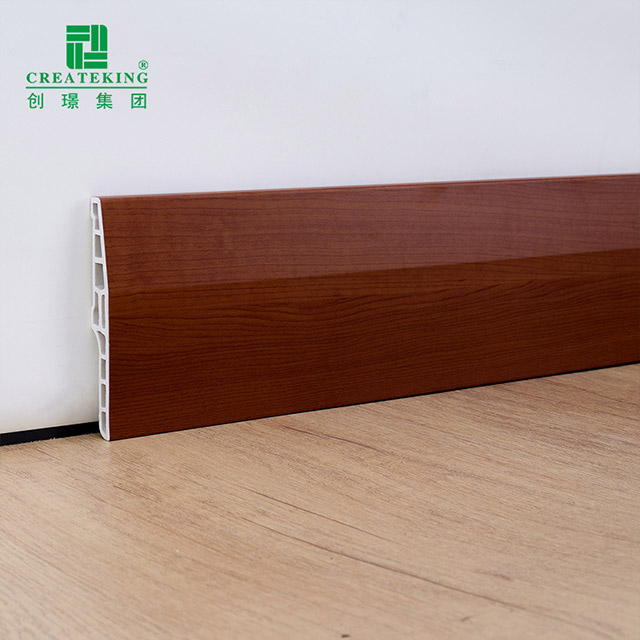 Полый плинтус из ПВХ с фаской 100*15 мм