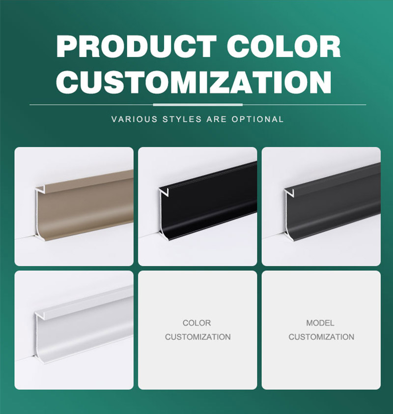 50*12 Встраиваемый алюминиевый плинтус