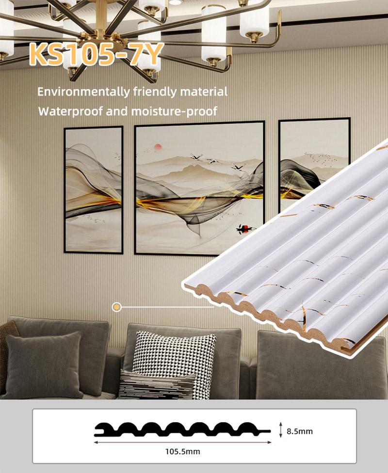 105,5*8,5 мм золотисто-белая мраморная отделка сплошная полукруглая стеновая панель 