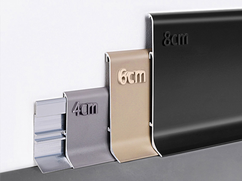 Алюминиевый напольный плинтус 60*10 мм