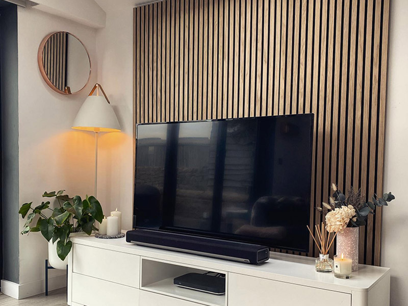 стеновые панели из деревянных реек