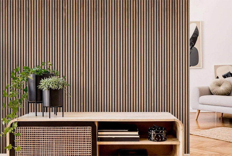 стеновые панели из деревянных реек