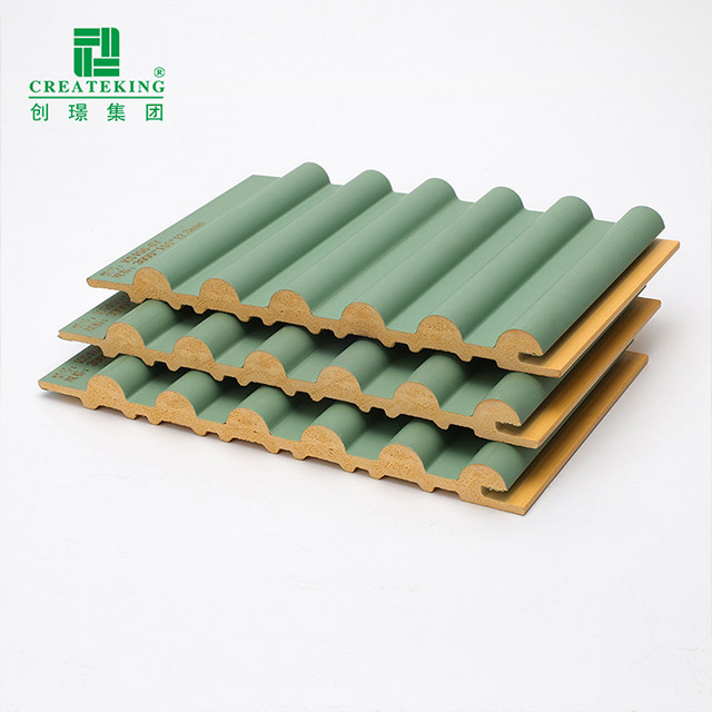 156*12,8 мм внешняя полукруглая сплошная стеновая панель из ПВХ