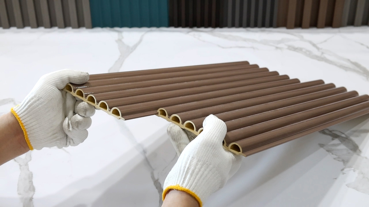 Настенная панель WPC полукруглой конструкции 158*15 мм (GS158-6Y)