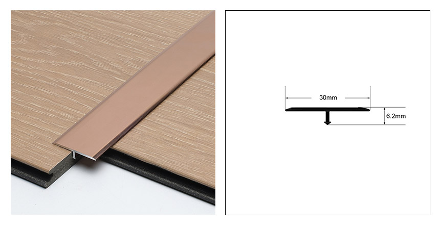 Т-образная алюминиевая переходная полоса