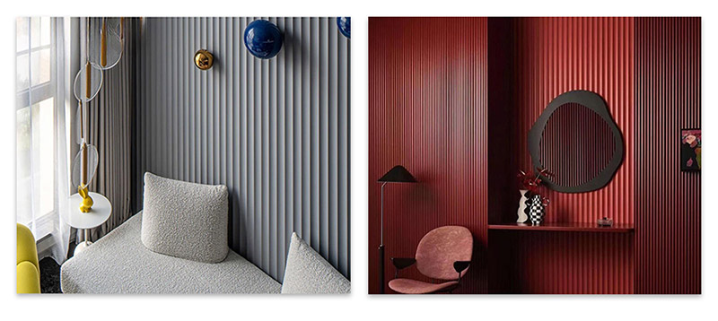 Стеновая панель из ДПК с внутренней дугой