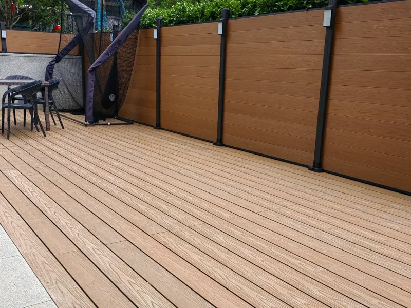 Наружные панели забора из ДПК