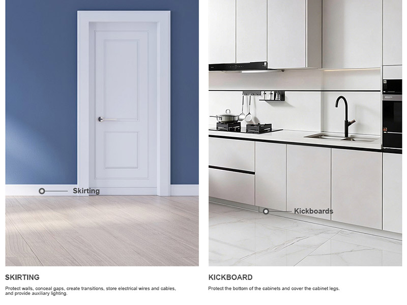 В чем разница между плинтусами и кикбордами?