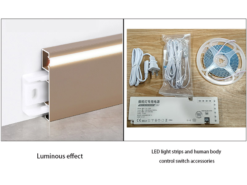 Как разместить светодиодные фонари в плинтусе?