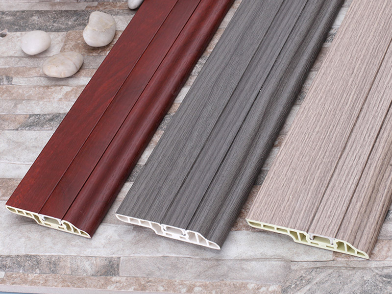 Плинтус для скрытых гвоздей из ПВХ 70*14 мм