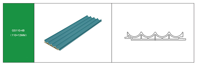 Стеновая панель из ПВХ с внутренней дугой