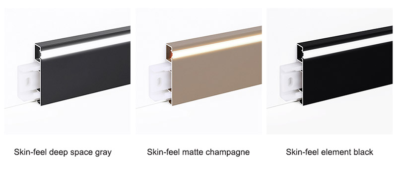 80*9 мм светодиодный плинтус из алюминиевого сплава