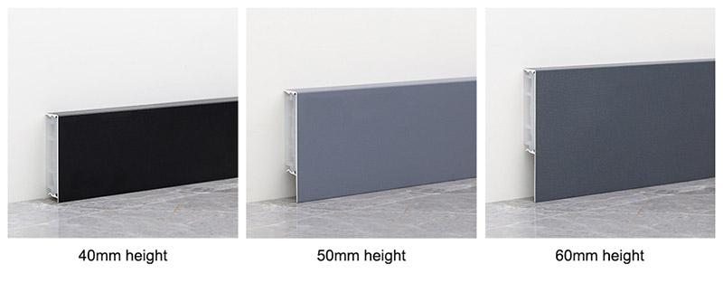 Плинтус из алюминиевого сплава 39,7*11,7 мм