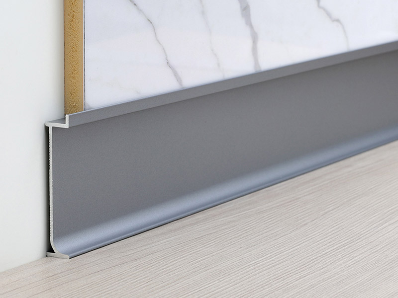  50**9,7 мм встраиваемый плинтус из алюминиевого сплава