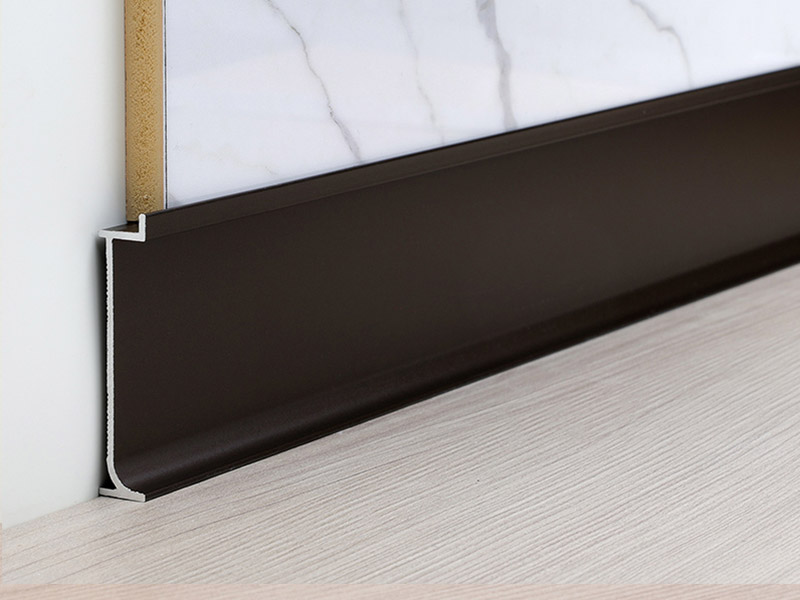 Встраиваемый алюминиевый плинтус 30*9,7 мм