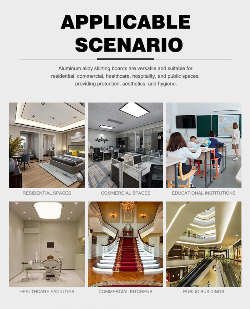 Металлический плинтус 70*9 мм