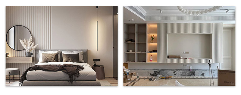 Стеновые панели с дуговыми рифлениями