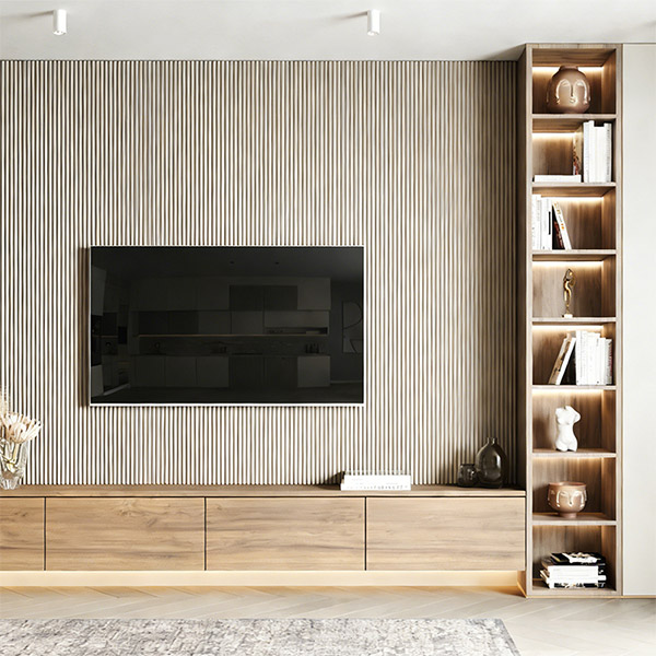 Стеновая панель WPC полукруглого дизайна 158*15 мм