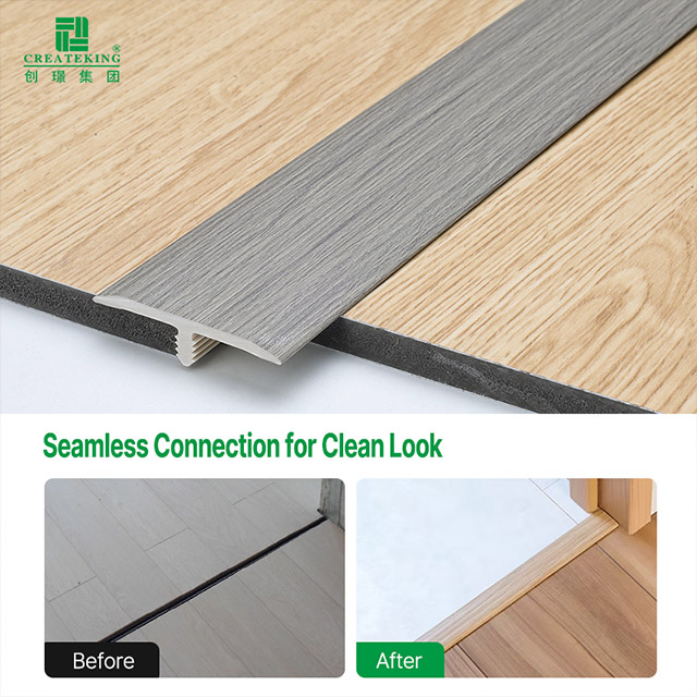 Переходная полоса для пола Т-образной формы из ПВХ 40*7,5 мм