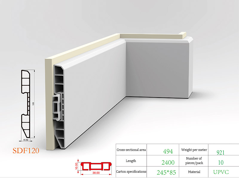Плинтус SPC 120*15,5 мм