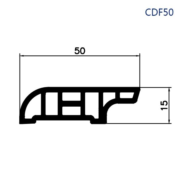 Плинтус ПВХ CDF50