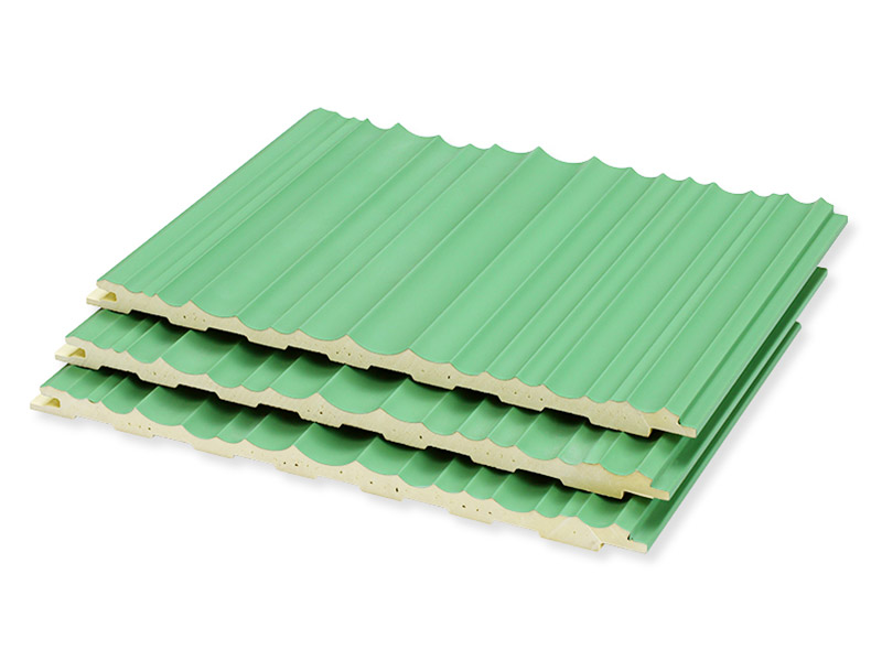 сплошные волнообразные рифленые стеновые панели 