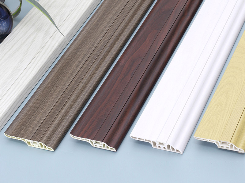 Плинтус для скрытых гвоздей из ПВХ 68*17 мм