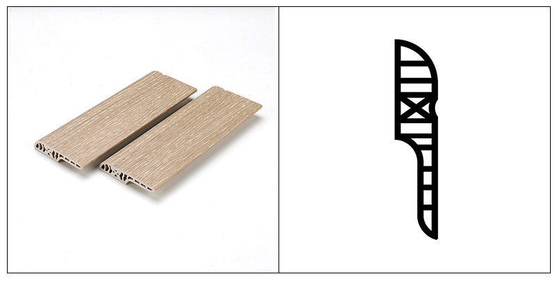 70*15 мм круглый плинтус из ПВХ-карандаша