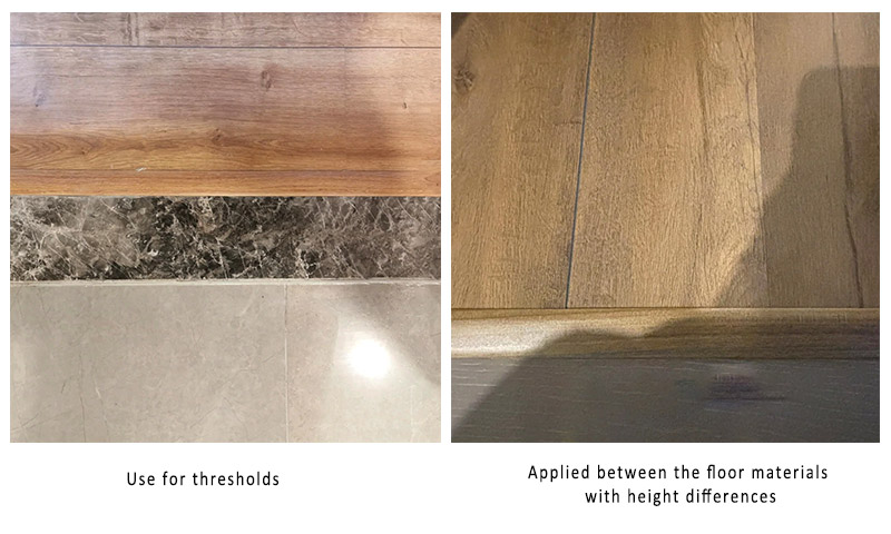 Переходник для пола из ПВХ 28*5 мм под дерево