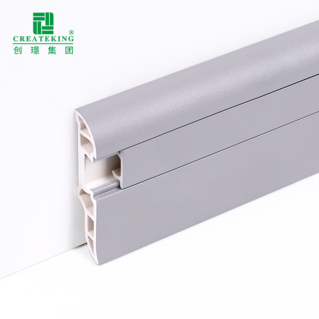 Плинтус для скрытых гвоздей из ПВХ 50*12 мм