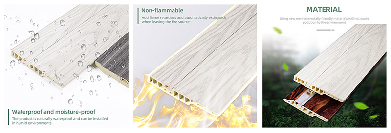 Плинтус для пола со скрытыми гвоздями из ПВХ 100*15 мм