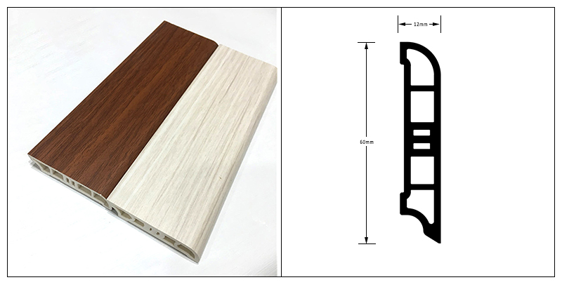 Плинтус-карандаш SPC 60*12 мм