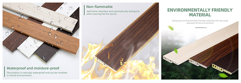 Квадратный плинтус SPC 70*12 мм