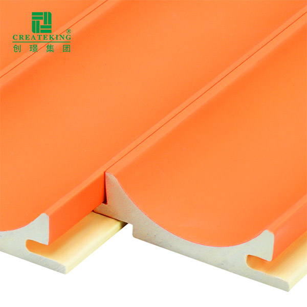 Стеновые панели из ПВХ с внутренней дугой 51,7*15 мм с рифлением