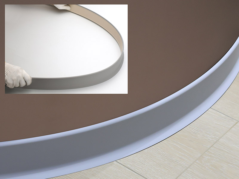 Гибкий плинтус из ПВХ 70*13,5 мм