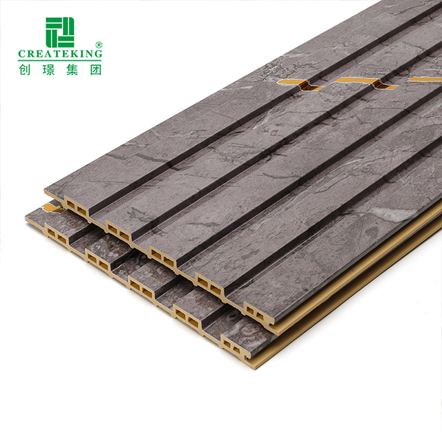 155*17 мм Водонепроницаемая полая стеновая панель из ПВХ с рифлением