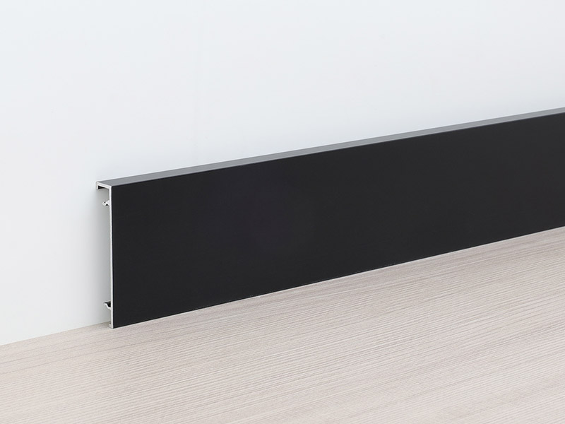 Плинтус из алюминиевого сплава 50*9 мм с зажимом