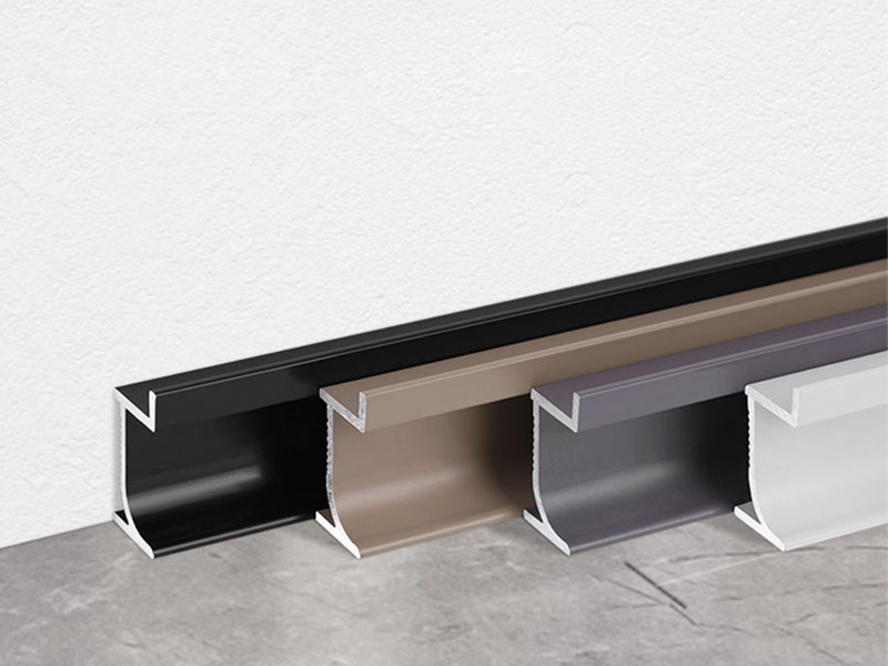 Встраиваемый алюминиевый плинтус 20*12 мм