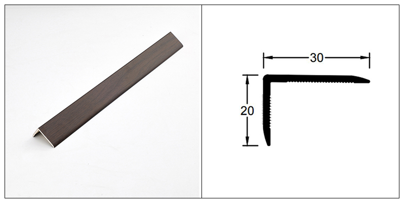 30*20 мм L-образные кромочные полосы для пола из массива дерева