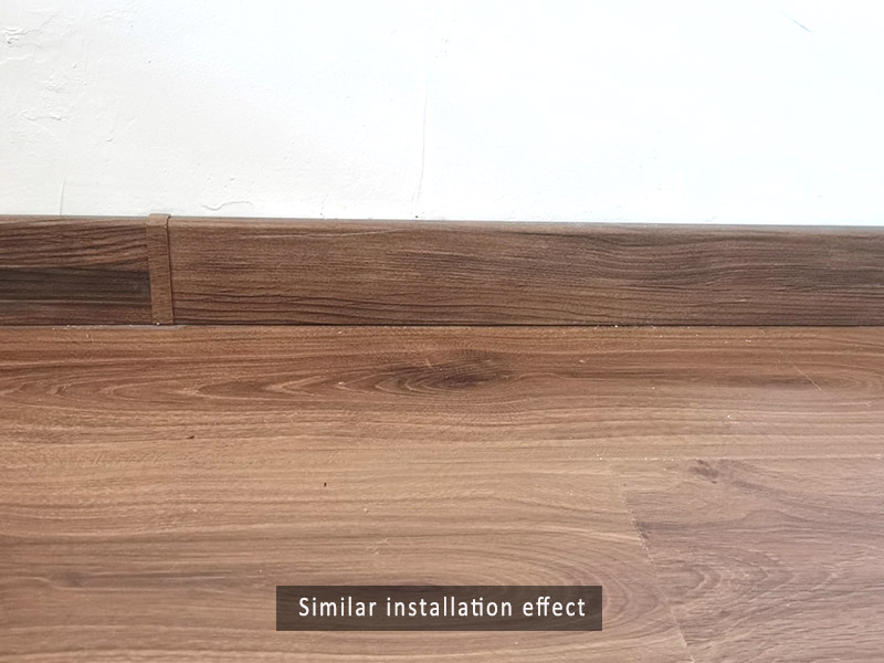 Плинтус с зажимом из ПВХ 60*12 мм