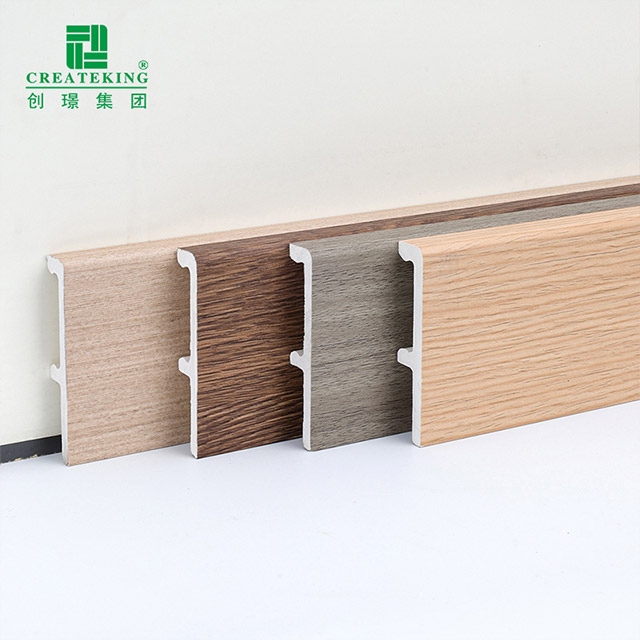 Плинтус с зажимом из ПВХ 60*12 мм