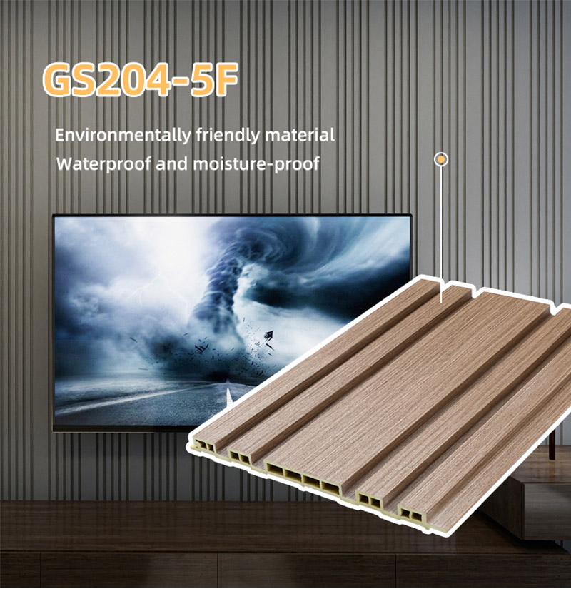 Рифленые стеновые панели из ДПК