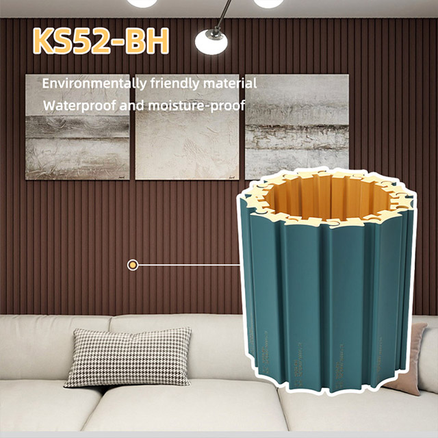 52*25 мм ПВХ вращающиеся рифленые стеновые панели