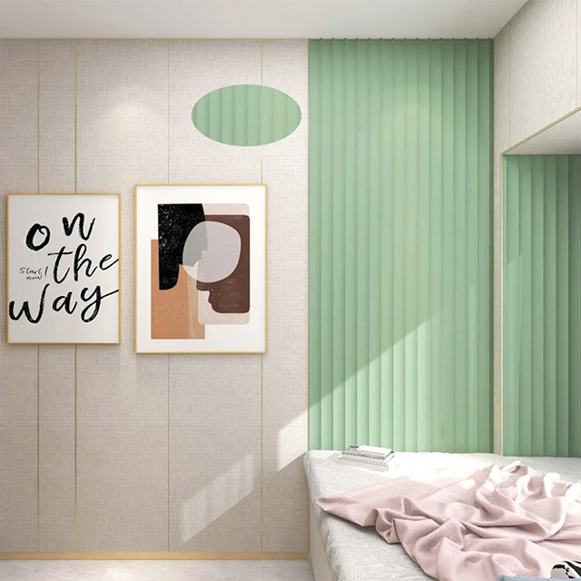 Стеновые панели из ПВХ с внутренней дугой 51,7*15 мм с рифлением