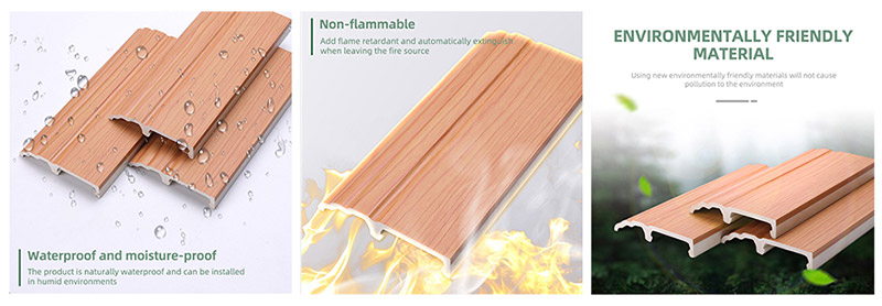 Плинтус с зажимом из ПВХ 85*16 мм