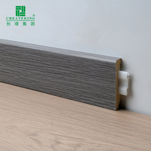 Плинтус из твердого ПВХ 60*12 мм с клипсой